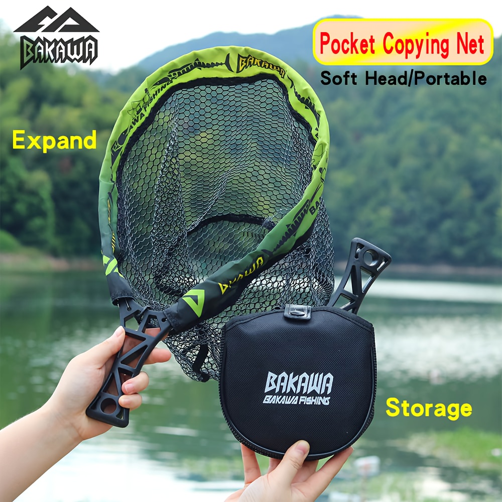 Fish Net Handle - BAKAWA Rete da pesca pieghevole Rete