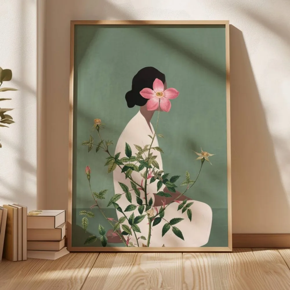 Live Plant Fertilizer - Un arte della parete della donna