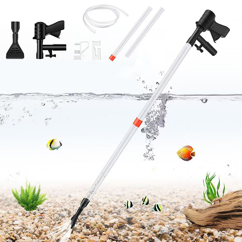 Aquarium Fish Waste Collector - Pompa per Cambio Acqua Acquario, Strumento