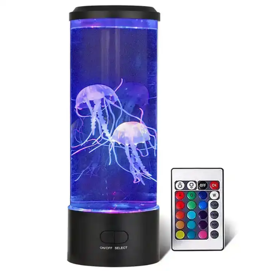 Aquarium Fish Discus - Telecomando simulato meduse cilindrico luce silenziosa