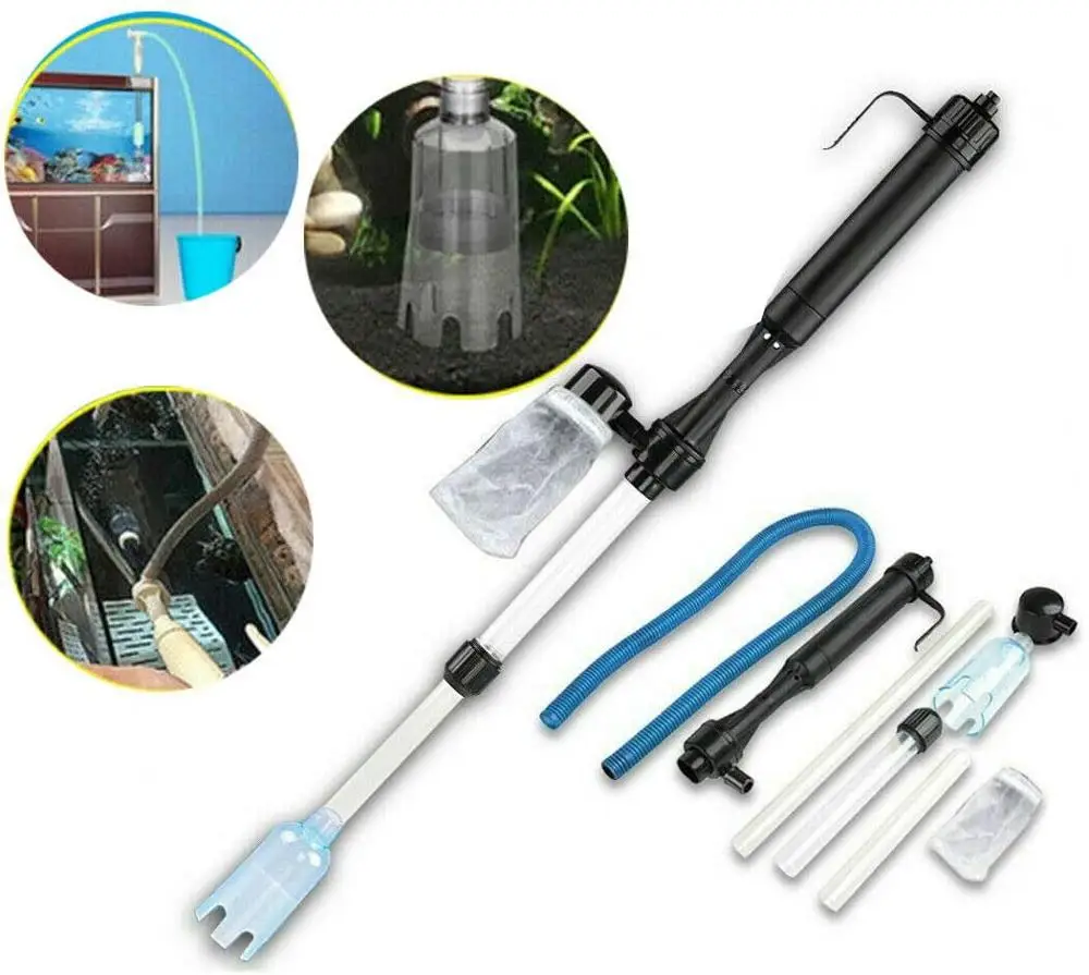 Aquarium Fish Waste Collector - Cambio d'acqua elettrico Pompa a sifone