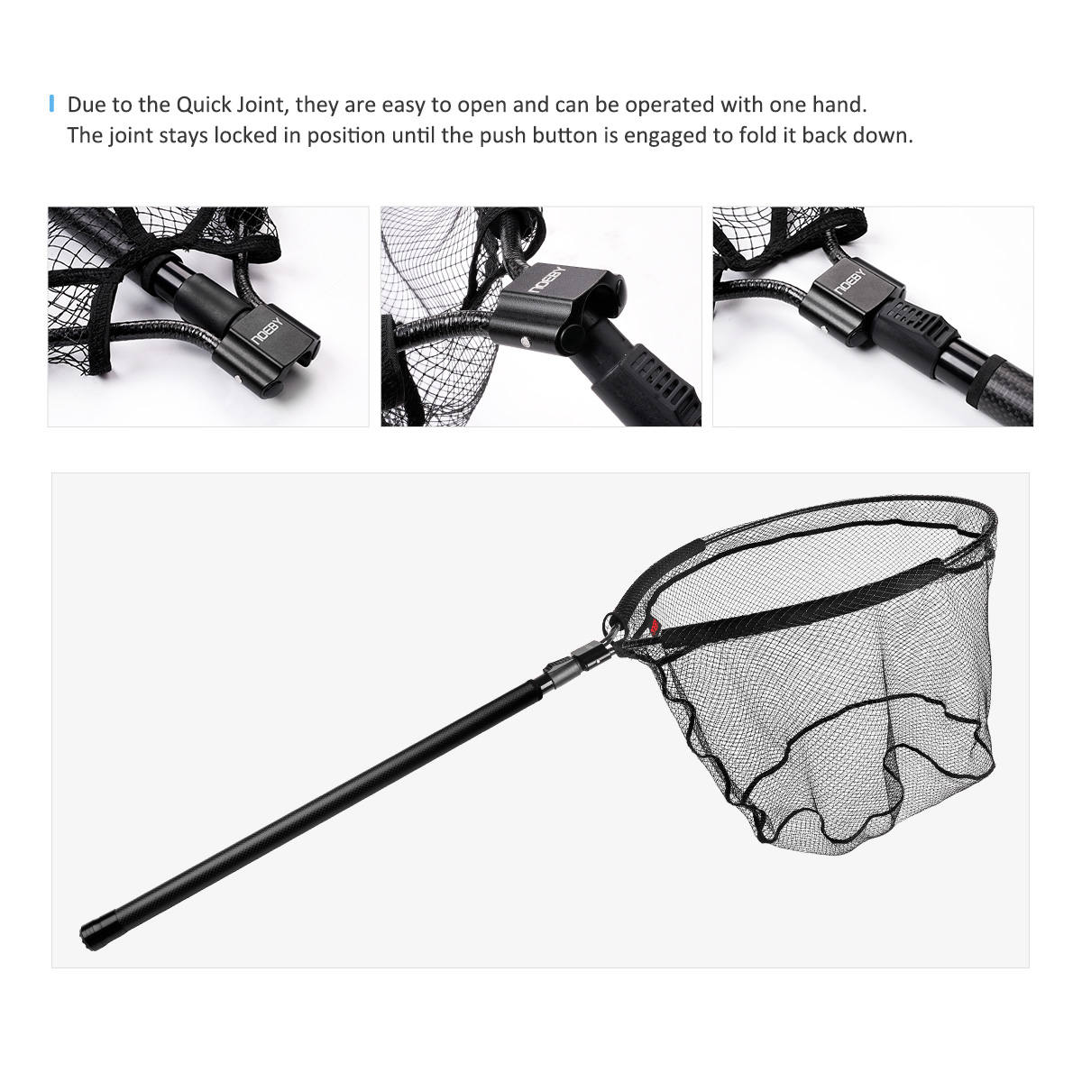 NOEBY Guadino Telescopico con  - Fish Net Handle recensione e prezzo