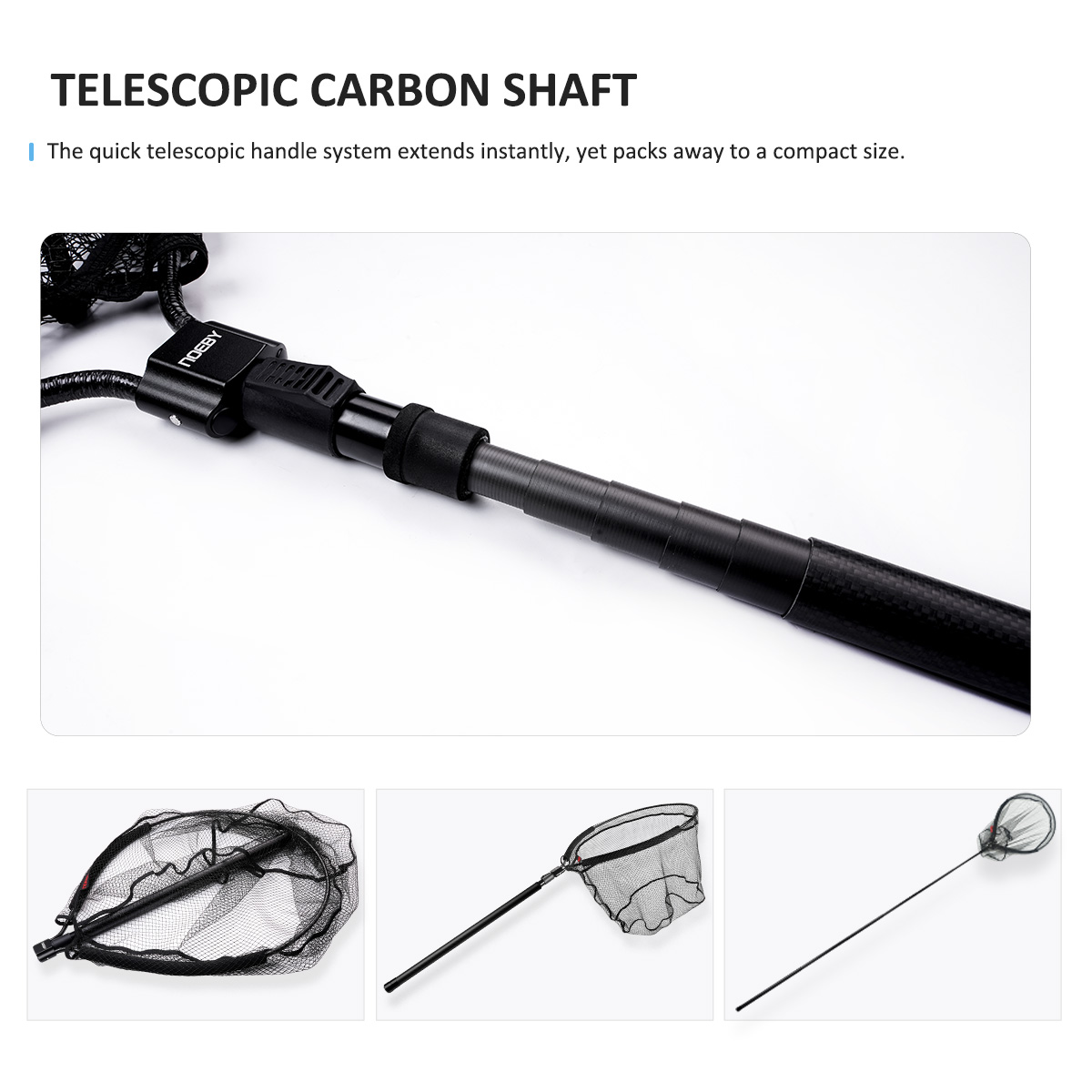 NOEBY Guadino Telescopico con  - Fish Net Handle recensione e prezzo