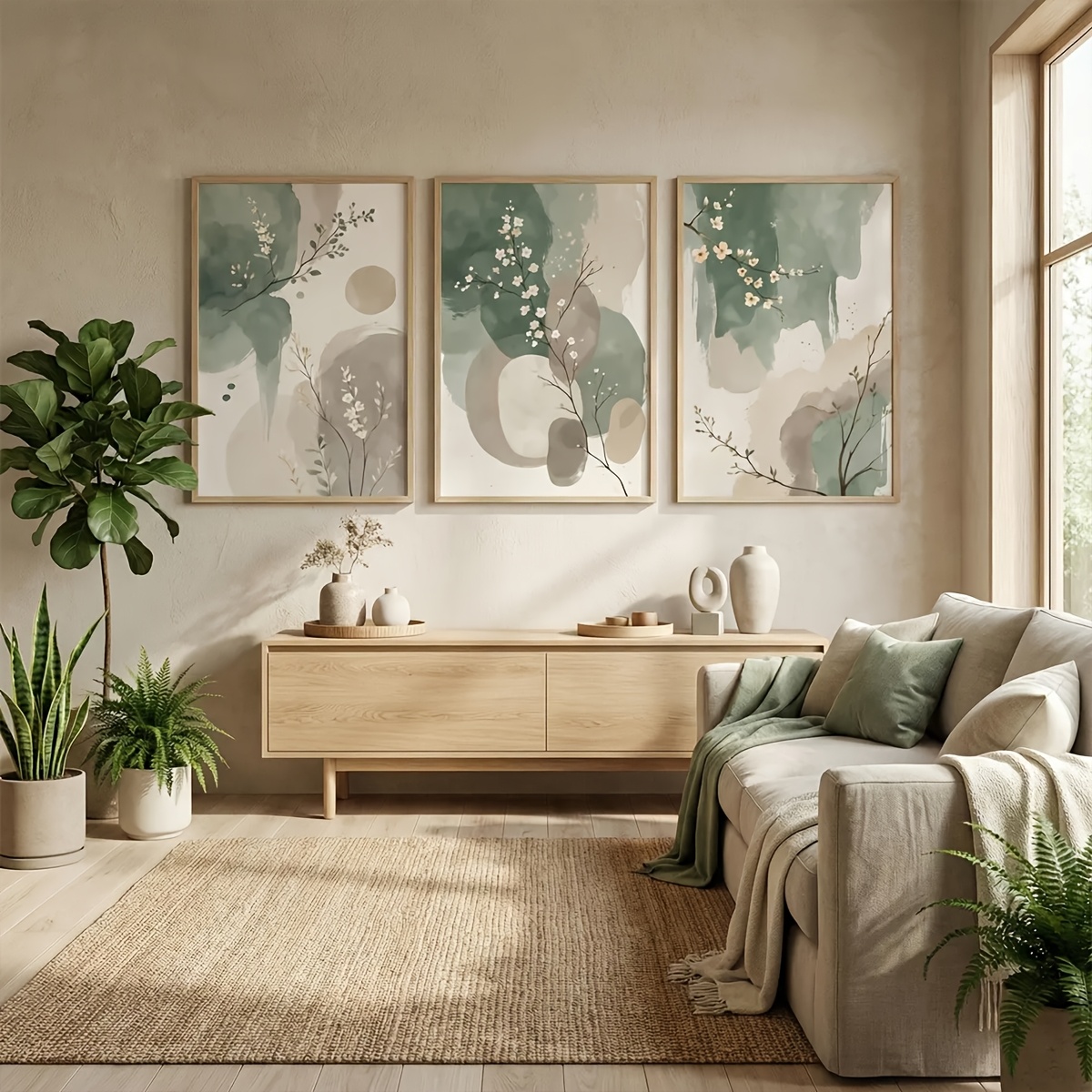 Set di 3 Quadri su Tela in Sti - Live Plant Fertilizer recensione e prezzo