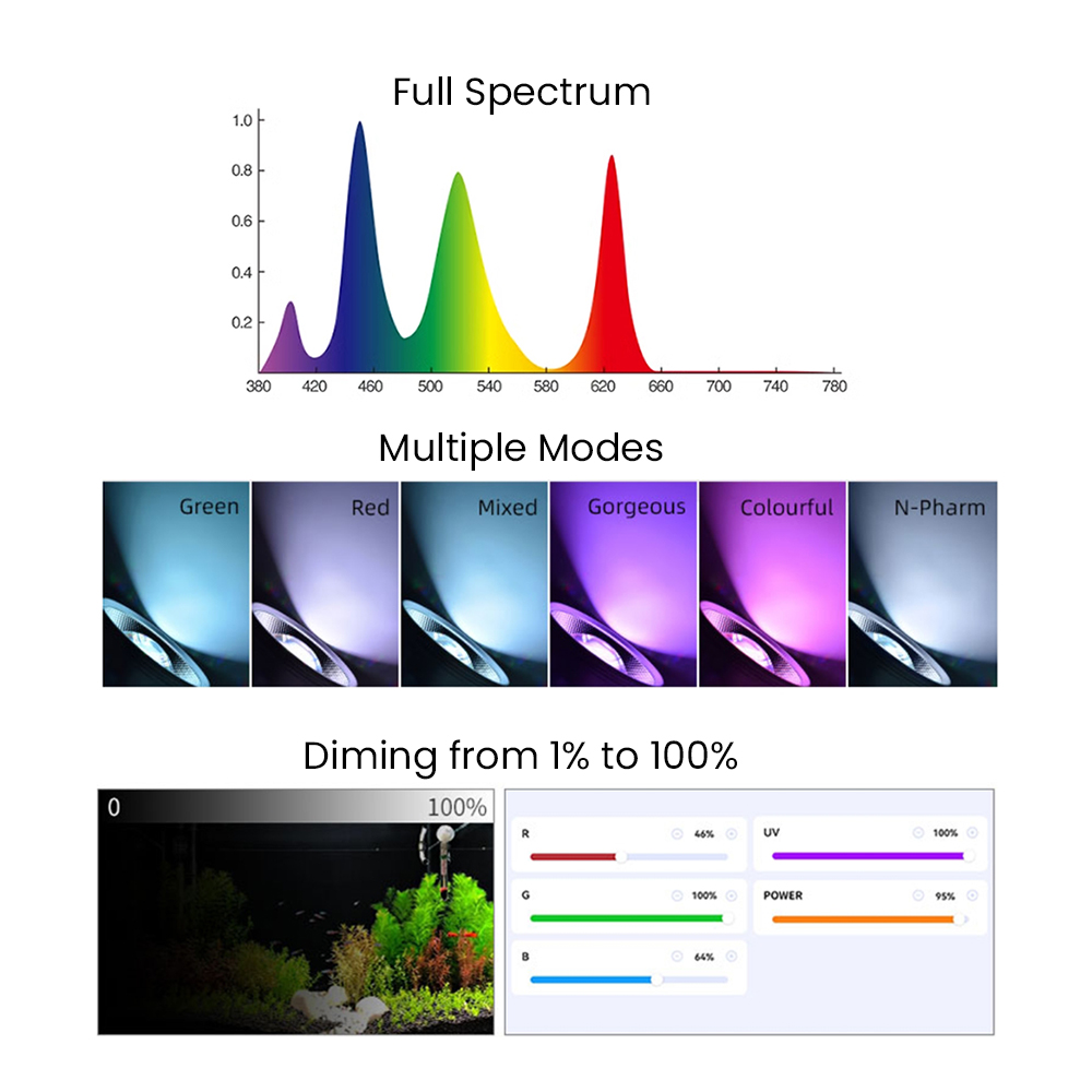 Luce LED per acquario piantato - Aquarium Fish App recensione e prezzo