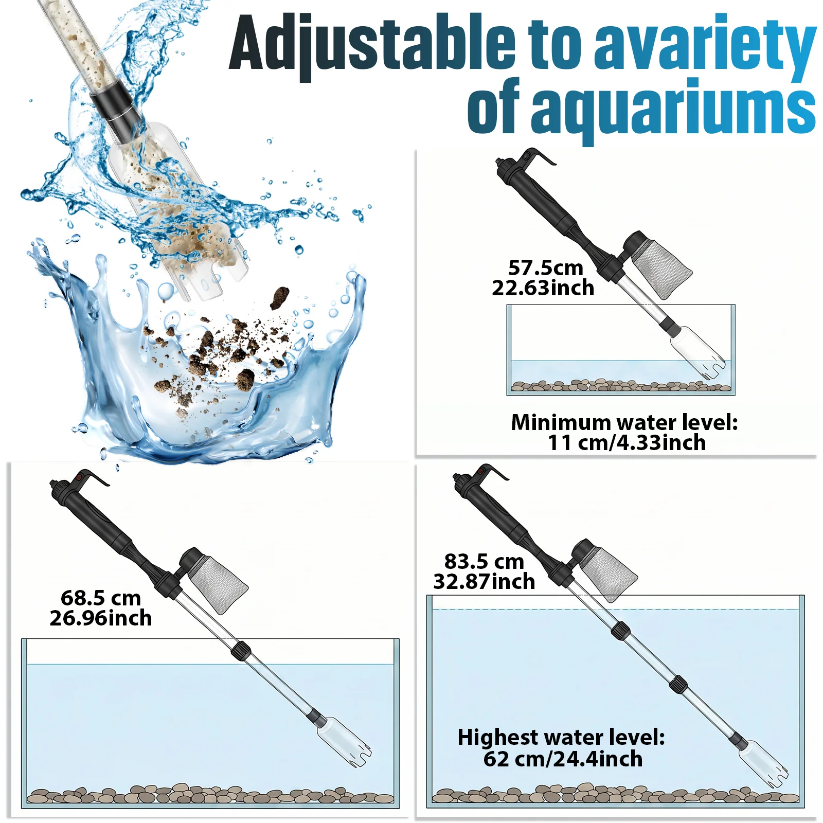Aspiratore per Acquario 3 in 1 - Aquarium Fish Waste Collector recensione e prezzo