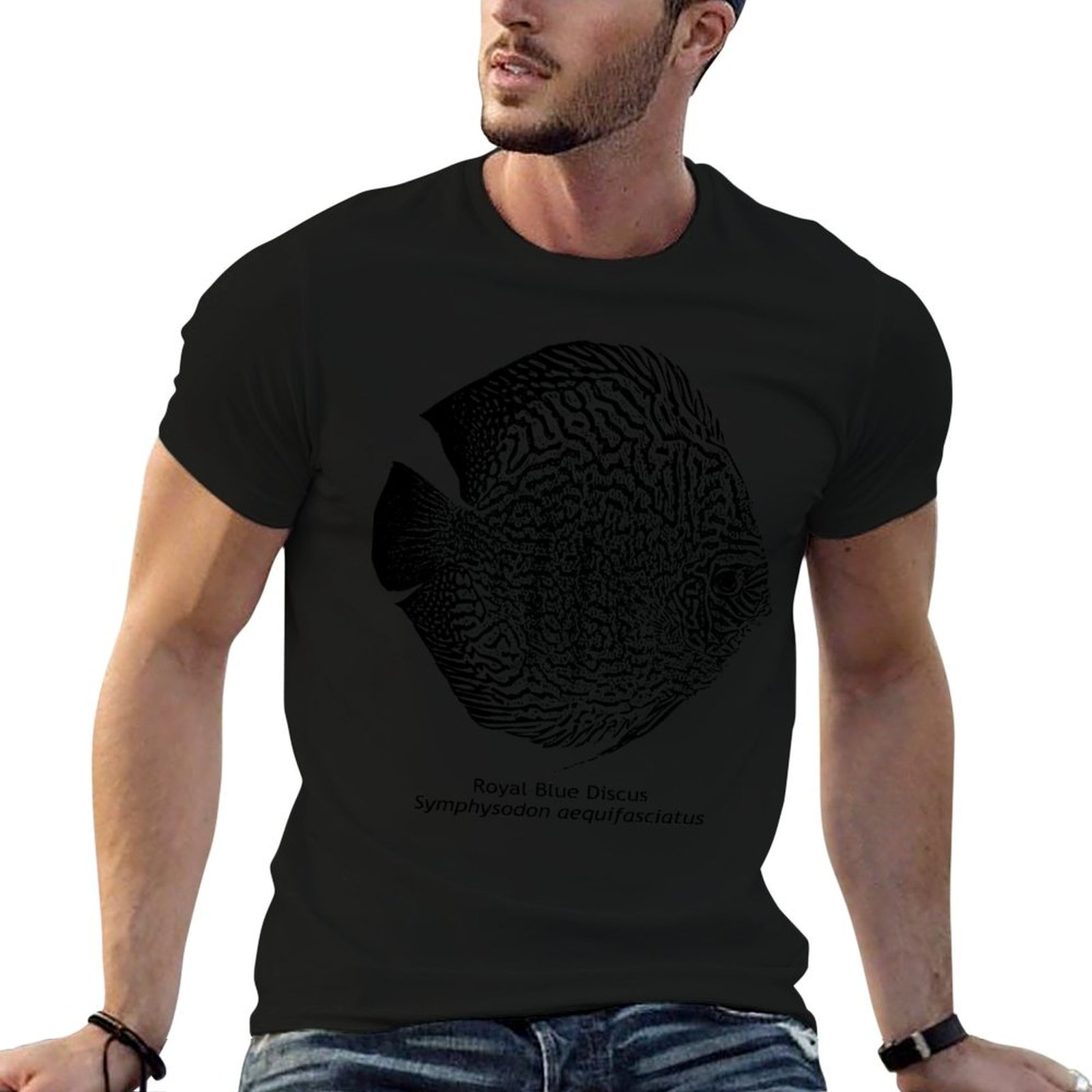 Royal Blue Discus - T-shirt a  - Aquarium Fish Discus recensione e prezzo