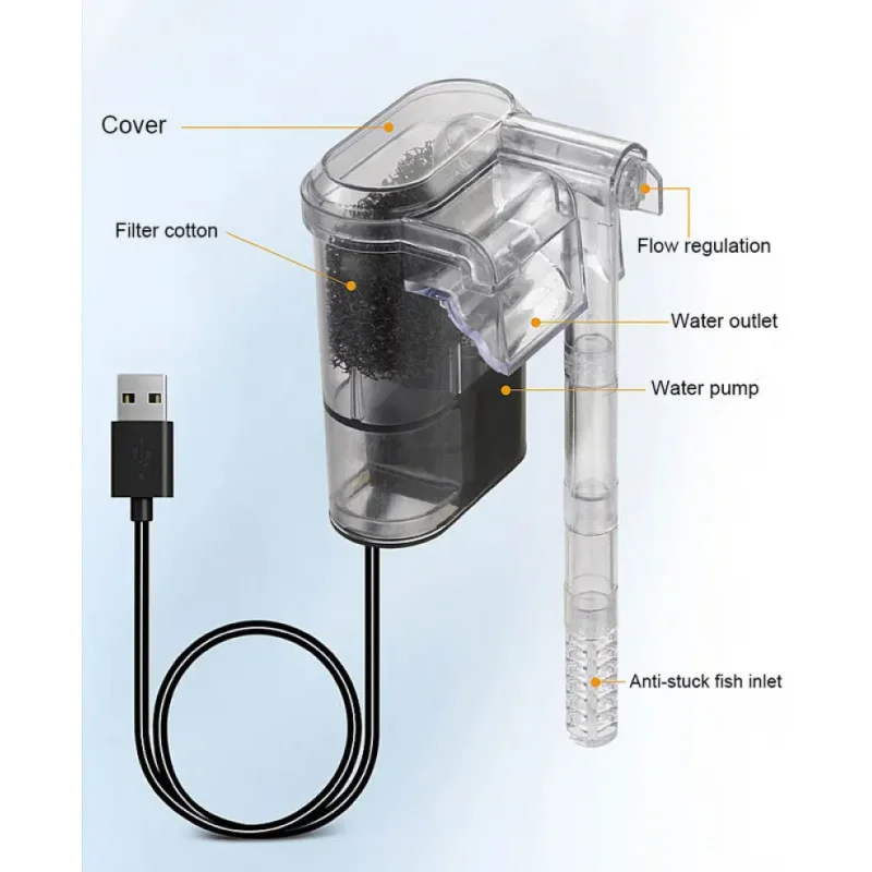 Nuovo filtro sospeso per acqua - Aquarium Fish Waste Collector recensione e prezzo